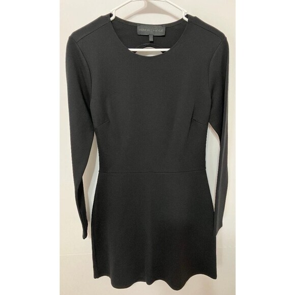 KENDALL KYLIE JENNER Women's Large Midi  Little Black Dress Goth Open Back Ponte - Picture 1 of 6